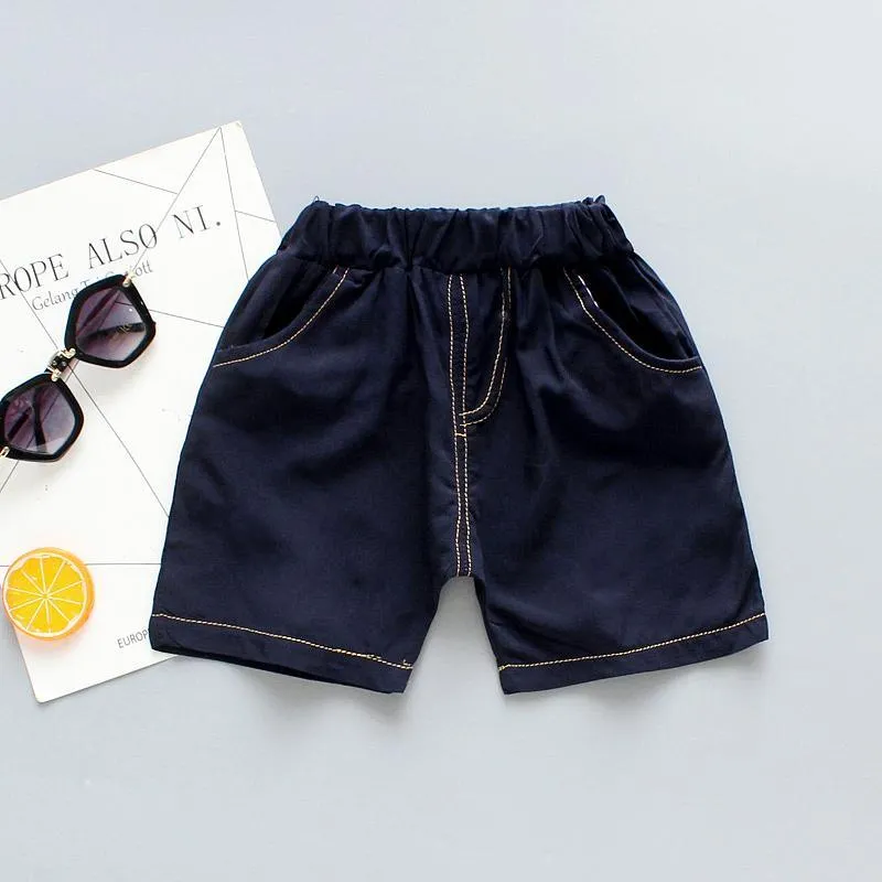2-piece Gradient Polo Shirt & Shorts for Children Boy