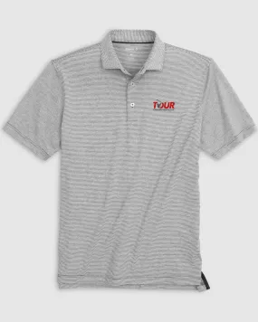 2024 PGA Tour Championship Lyndon Striped Jersey Performance Polo