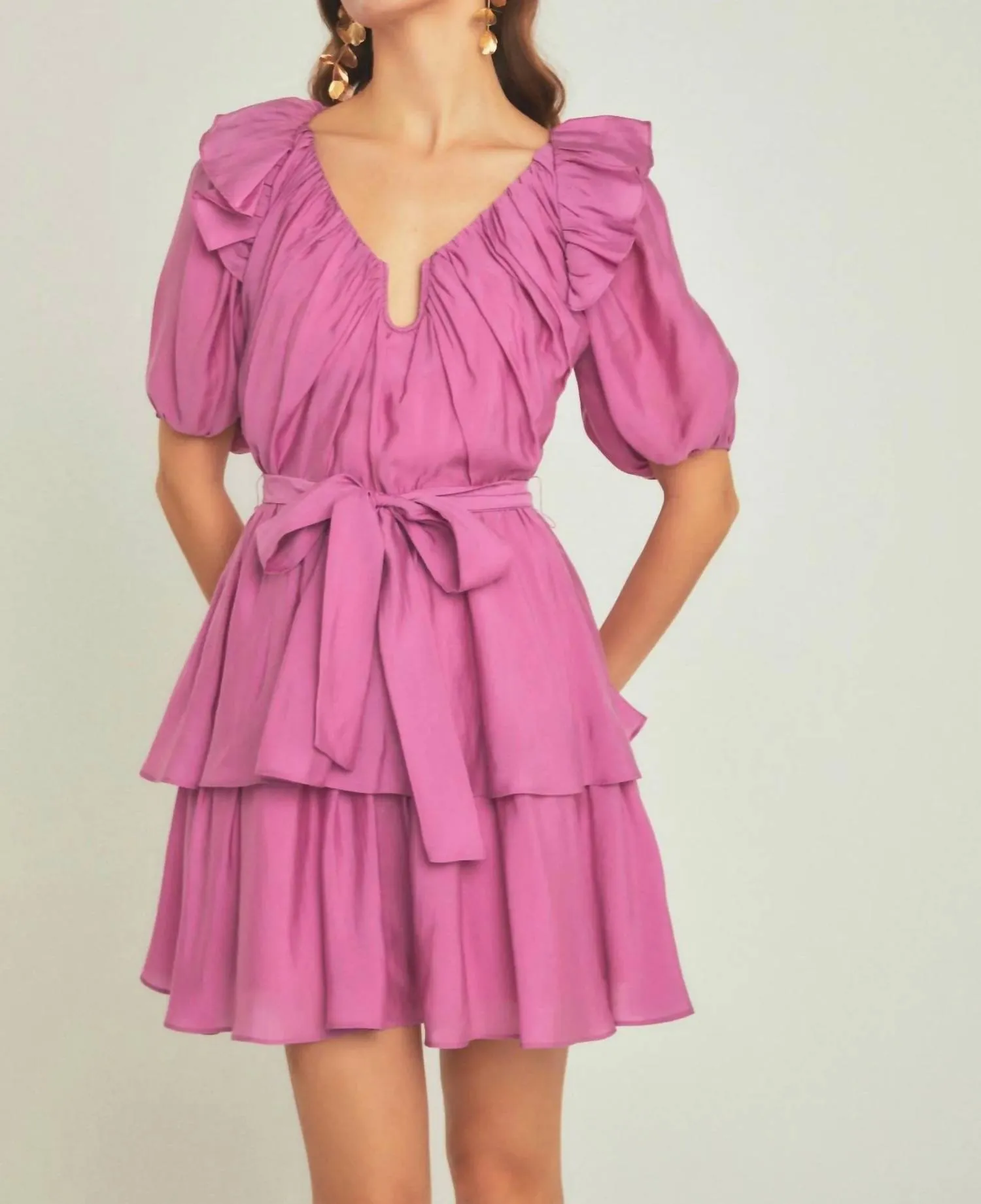 2.7 August Apparel - Sunset Sonnet Dress