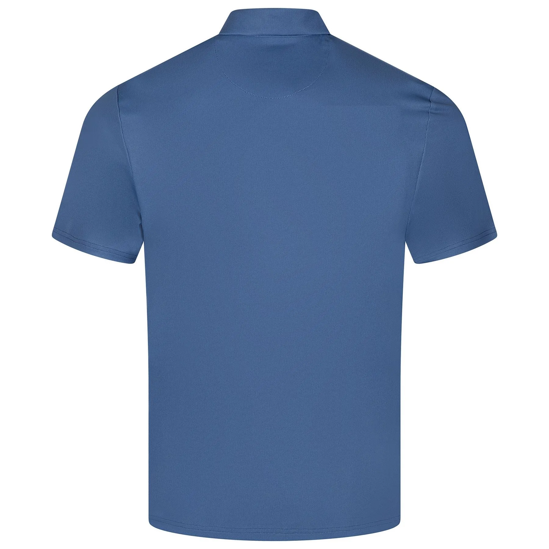 70's Oxford Block Golf Polo Black Iris - AW23