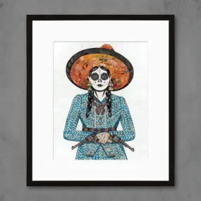 ADELITA (BLUE) limited edition paper print