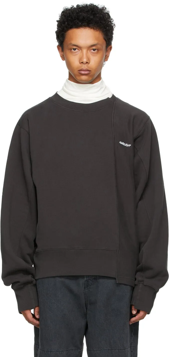 AMBUSH Black Fleece Mix Sweatshirt