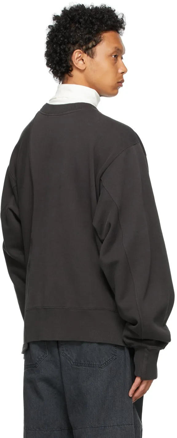 AMBUSH Black Fleece Mix Sweatshirt