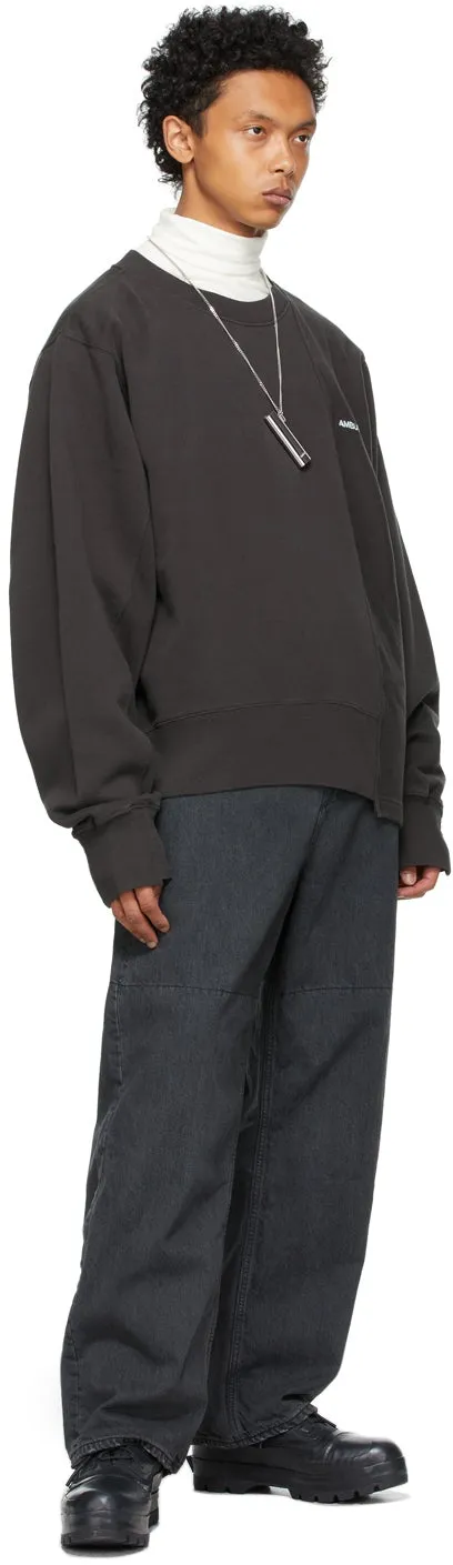AMBUSH Black Fleece Mix Sweatshirt
