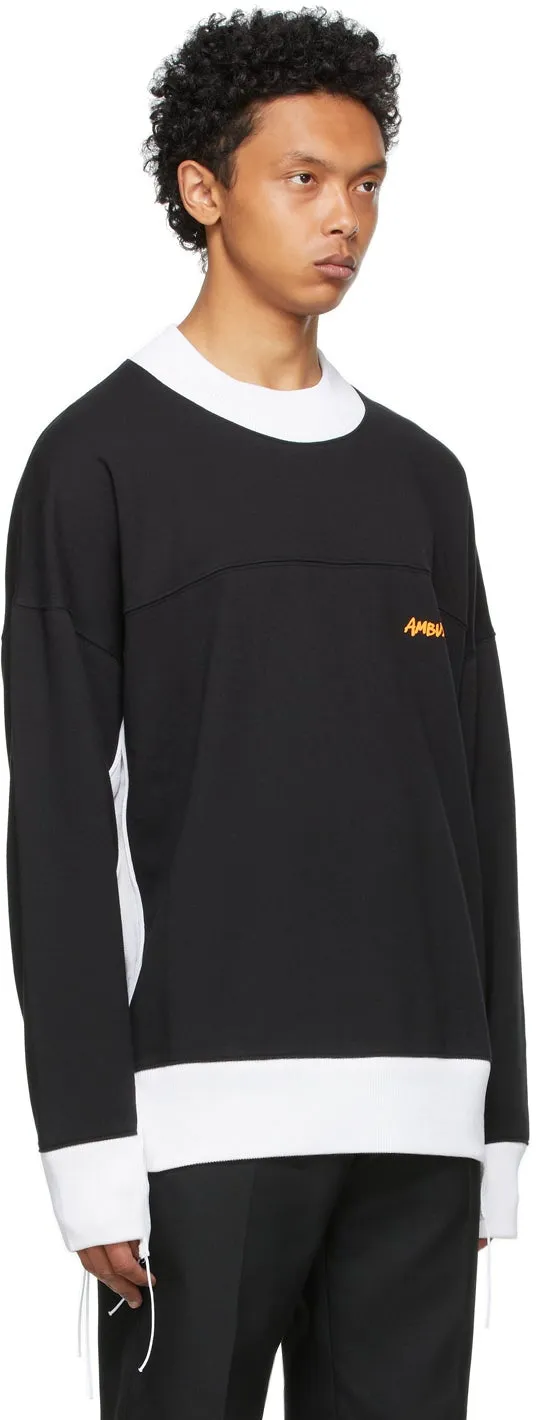 AMBUSH Black Fleece Panel Sweatshirt