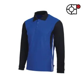 ARORA LONG SLEEVE LACOSTE HONEYCOMB POLO (ROYAL BLUE)