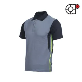 ARORA SHORT SLEEVE LACOSTE HONEYCOMB POLO (CHARCOAL)