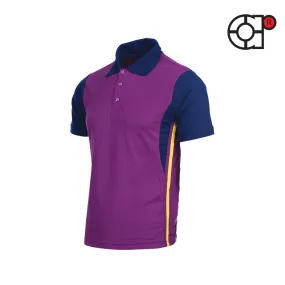 ARORA SHORT SLEEVE LACOSTE HONEYCOMB POLO (PURPLE)