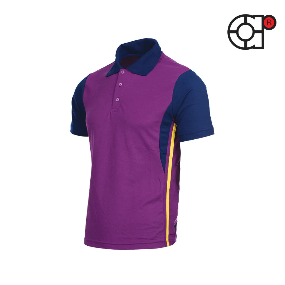 ARORA SHORT SLEEVE LACOSTE HONEYCOMB POLO (PURPLE)