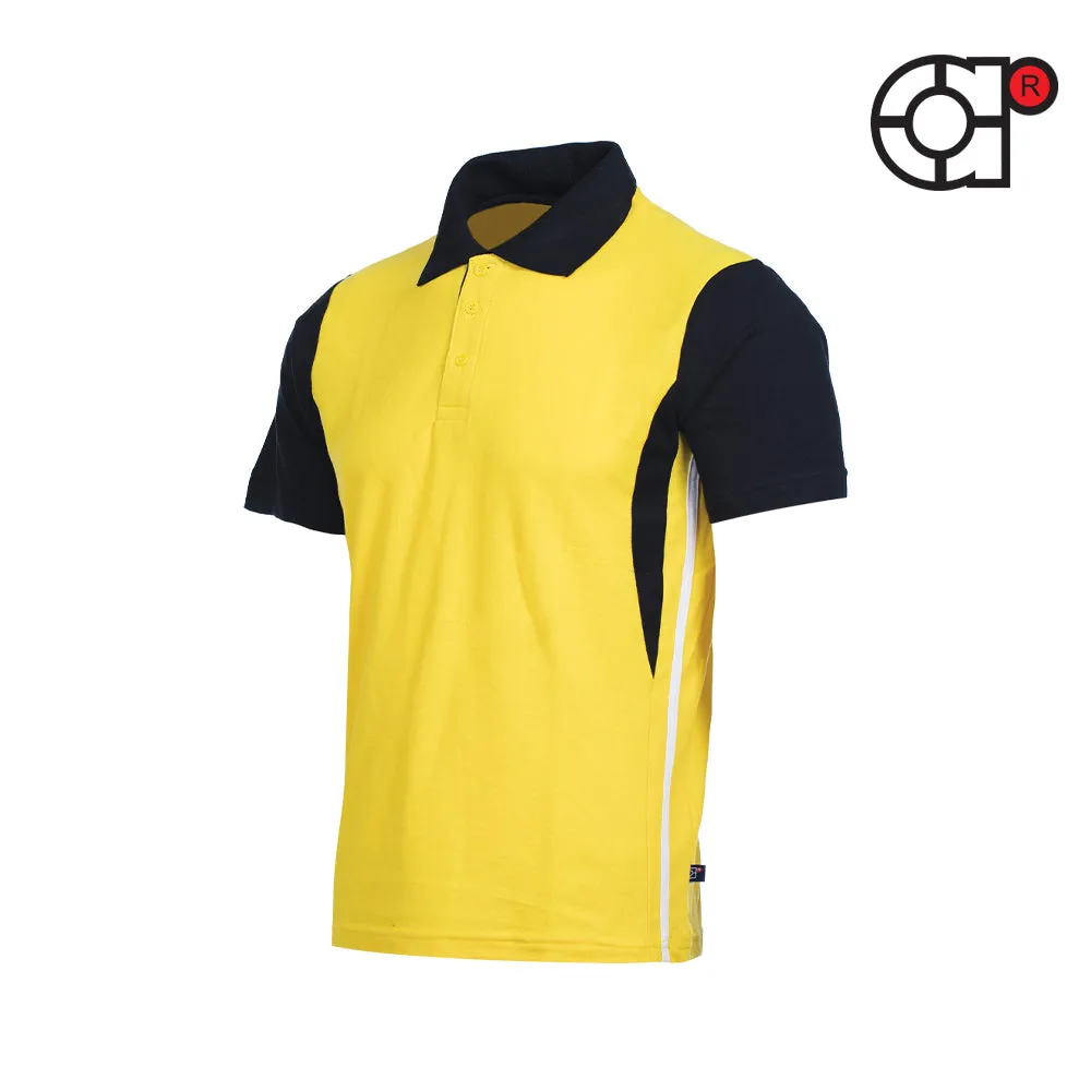 ARORA SHORT SLEEVE LACOSTE HONEYCOMB POLO (YELLOW)