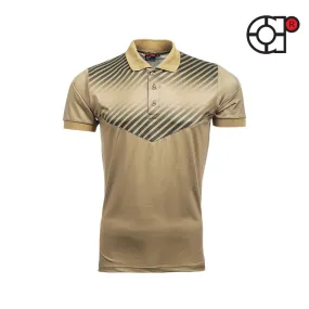 ARORA SHORT SLEEVE SUBLIMATION COTTON POLO (KHAKI)