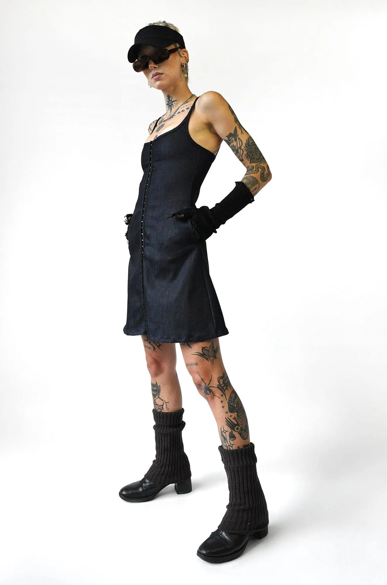 Athena Dress - Limited Edition Stretch Denim [Last Large]