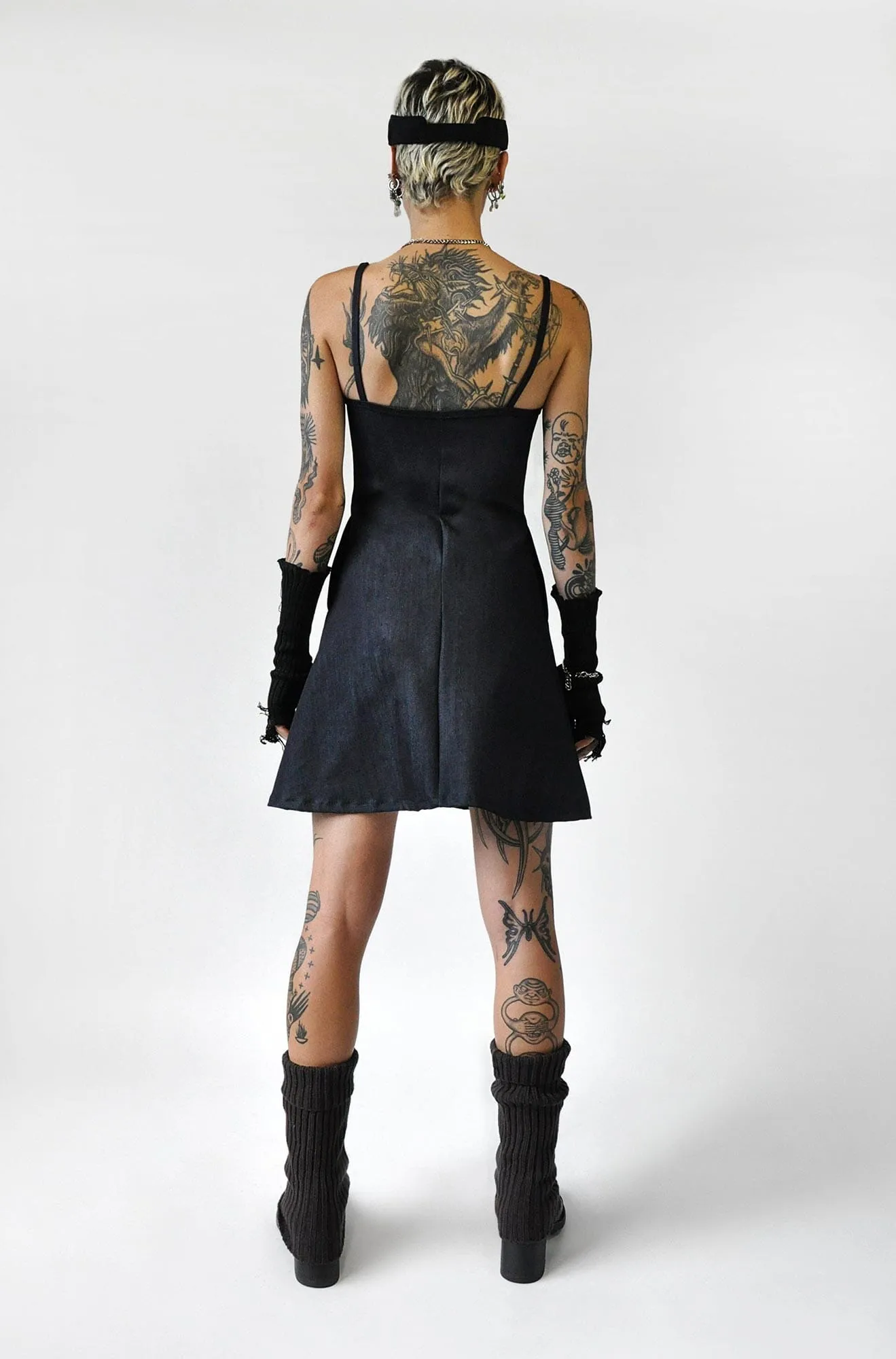 Athena Dress - Limited Edition Stretch Denim [Last Large]