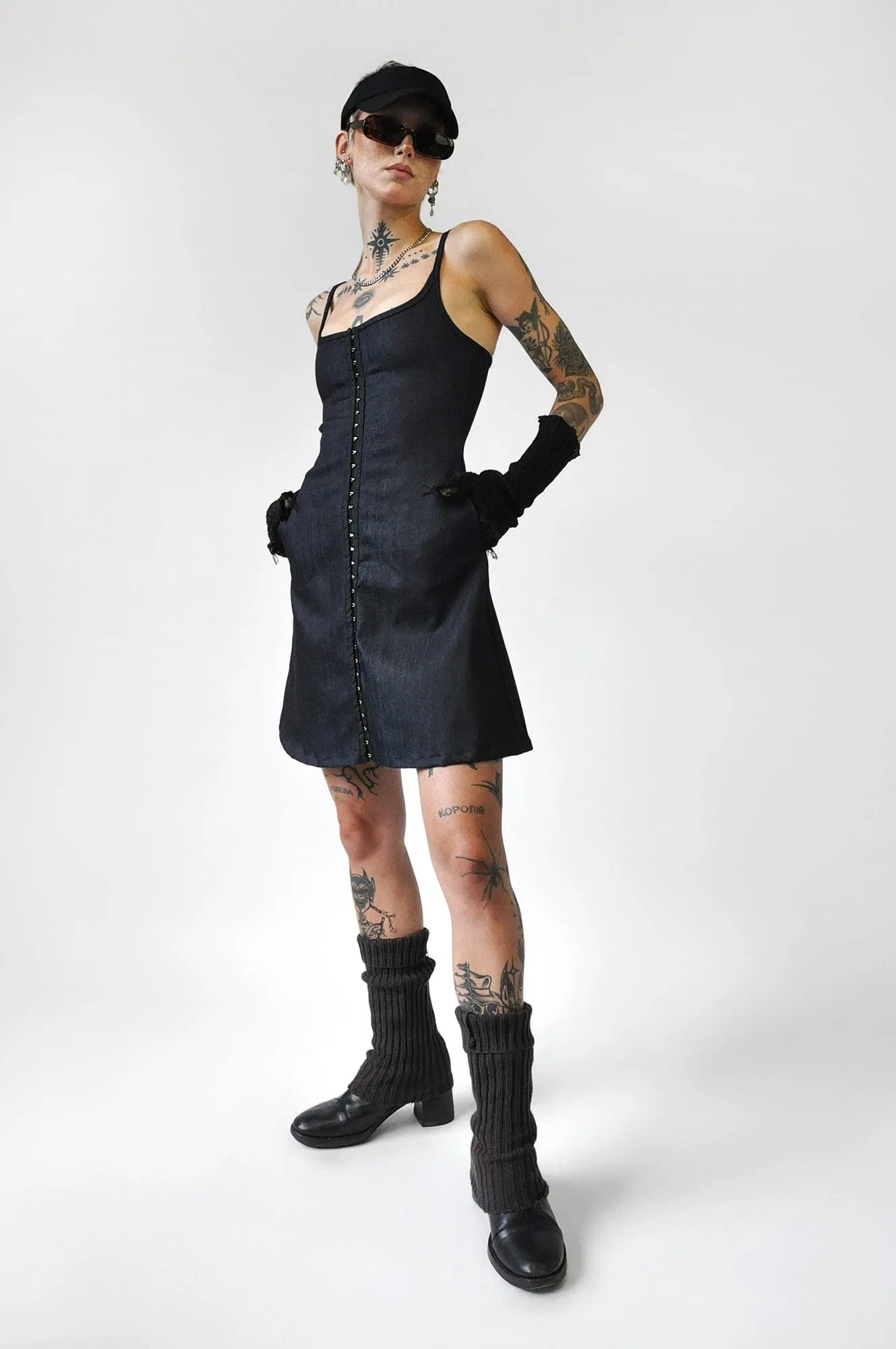 Athena Dress - Limited Edition Stretch Denim [Last Large]