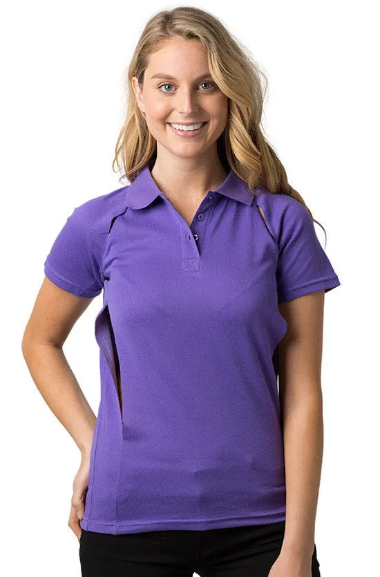 Be Seen Ladies Polo Shirt With Contrast Piping (BSP36L)