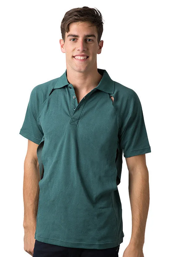 Be Seen Men's Polo Shirt With Contrast Piping (BSP36)