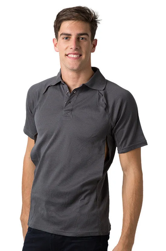 Be Seen Men's Polo Shirt With Contrast Piping (BSP36)