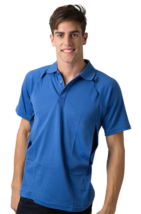 Be Seen Men's Polo Shirt With Contrast Piping (BSP36)