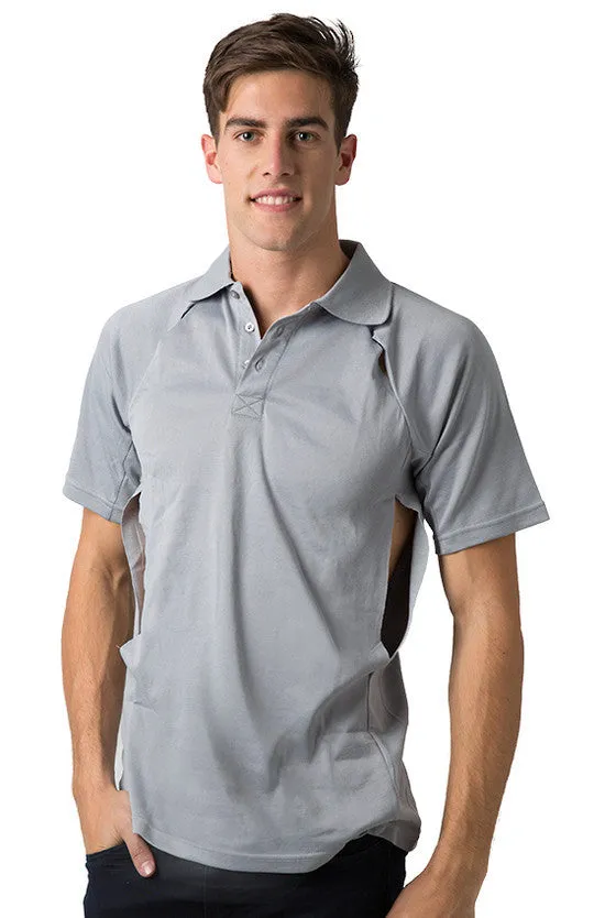 Be Seen Men's Polo Shirt With Contrast Piping (BSP36)