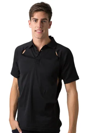 Be Seen Men's Polo Shirt With Contrast Piping (BSP36)