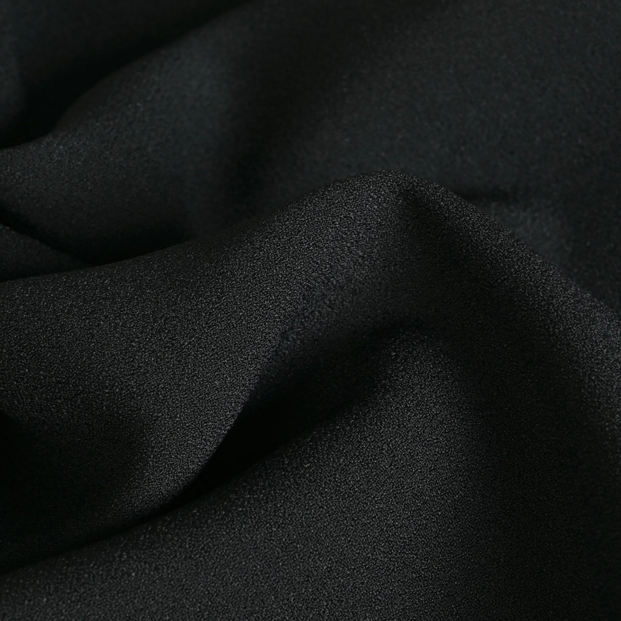 Black Crepe Fabric 2494