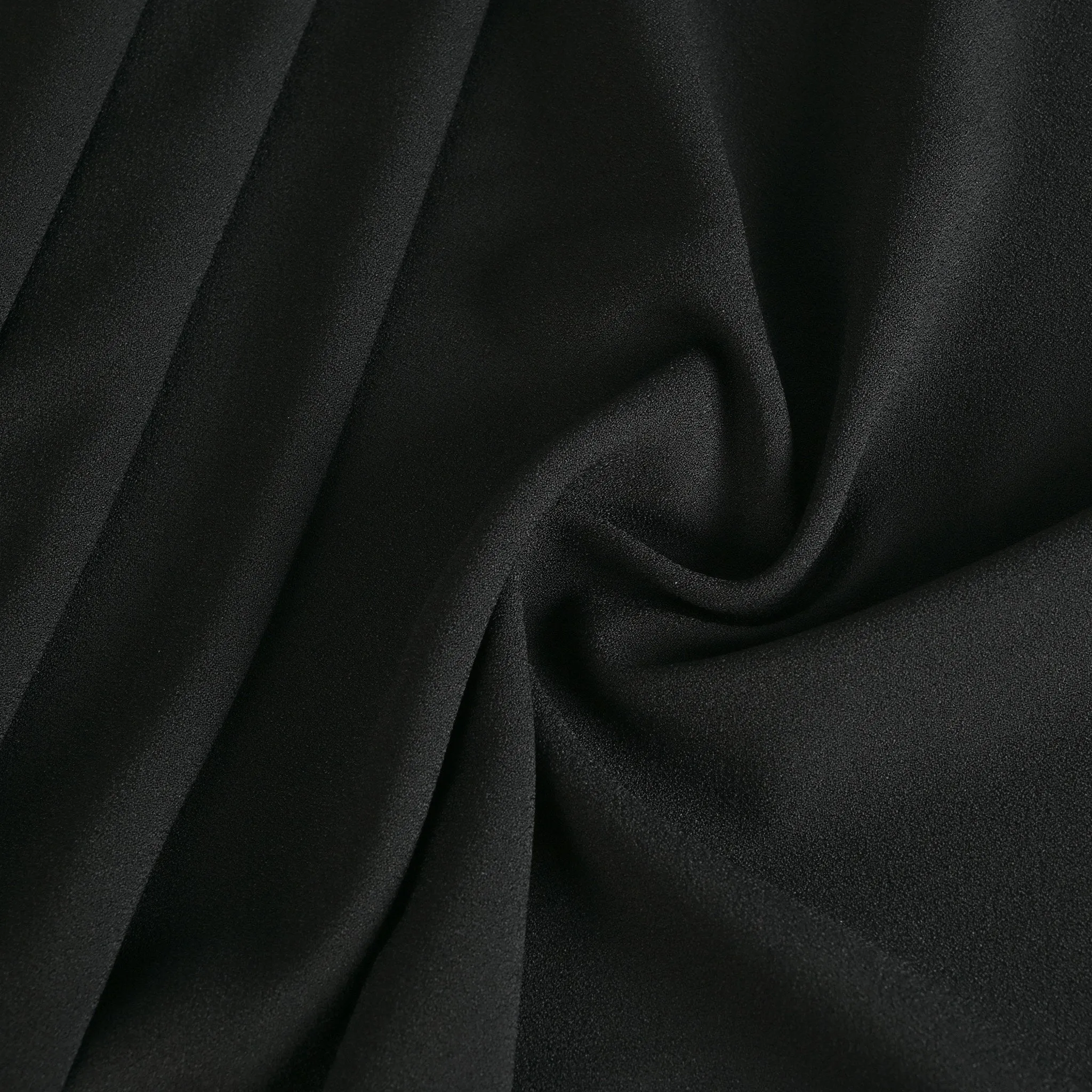 Black Crepe Fabric 2494