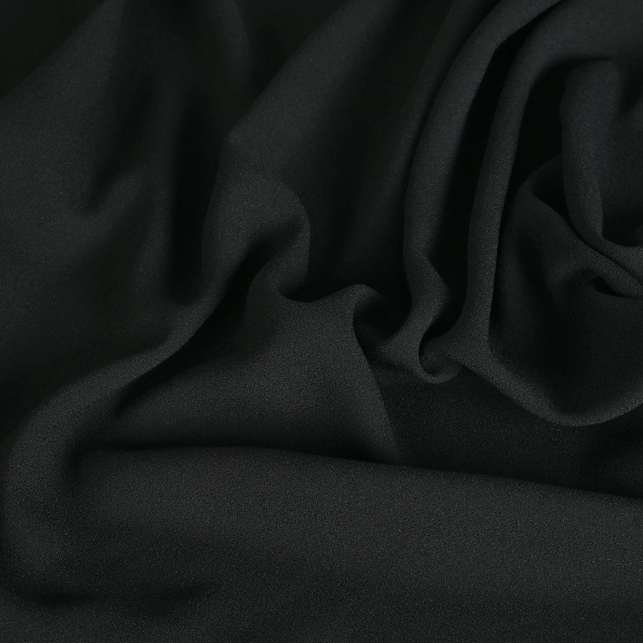 Black Crepe Fabric 2494
