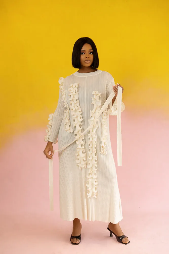 BLAIR ZUKI DRESS - WHITE