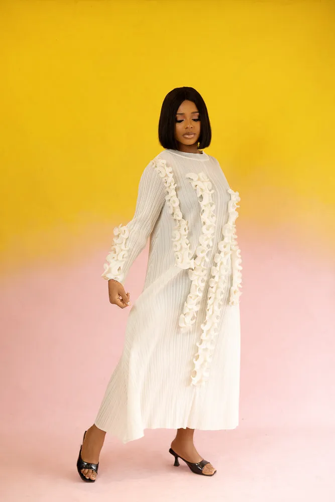 BLAIR ZUKI DRESS - WHITE