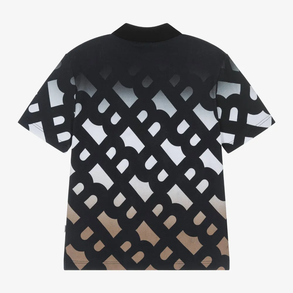 BOSS Logo-Print Short Sleeves Polo