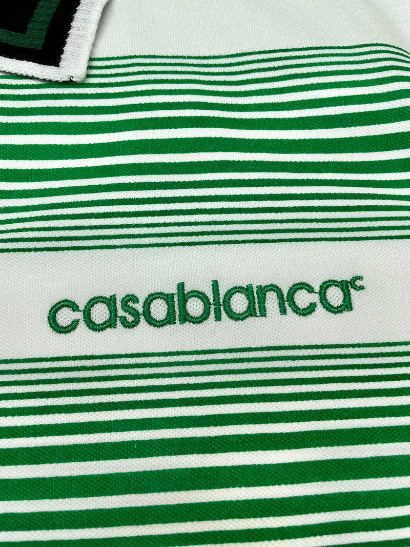 CASABLANCA  Gradient Stripe Interlock Polo Shirt
