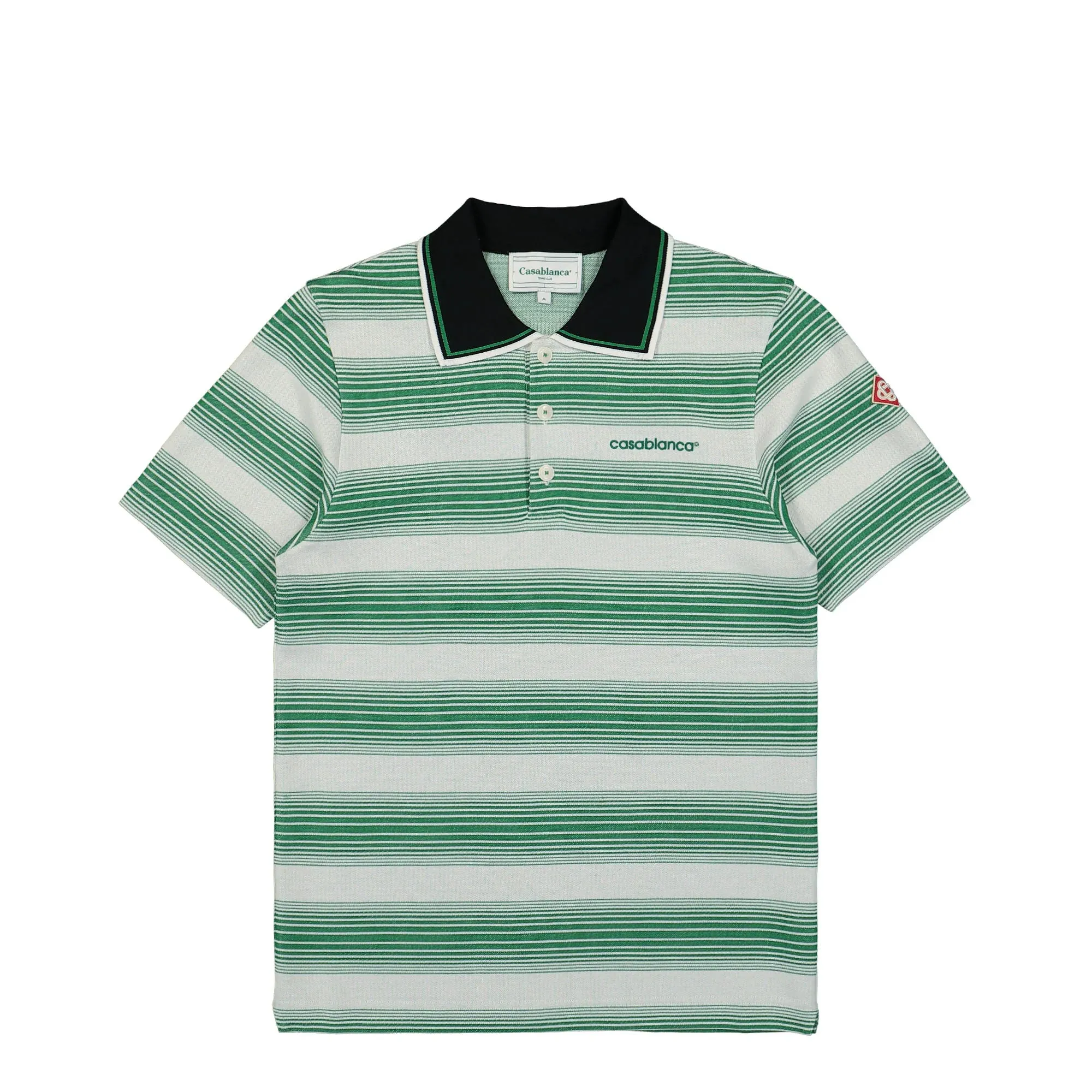 CASABLANCA  Gradient Stripe Interlock Polo Shirt