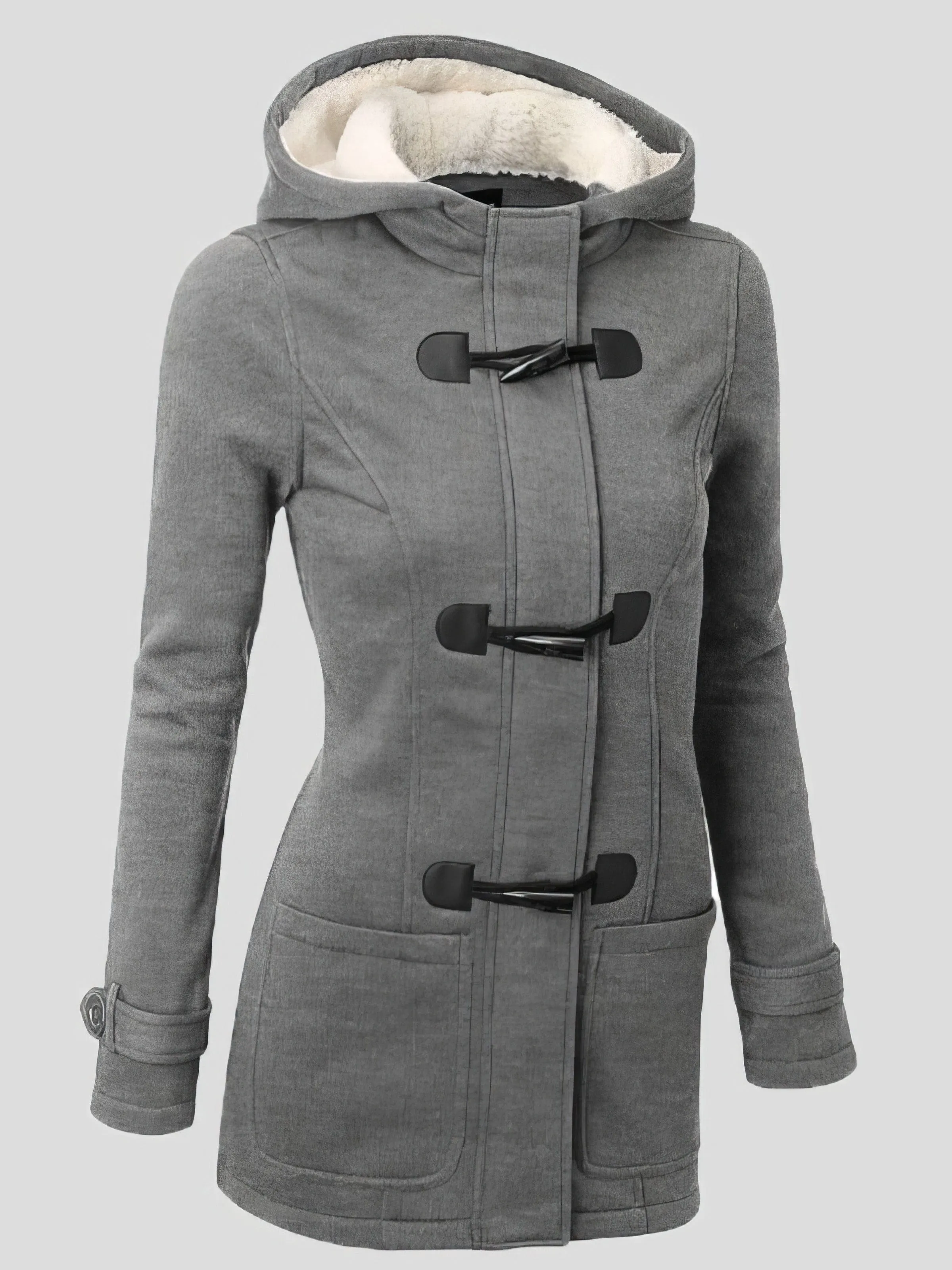 Casual Hooded Toggle Jacket