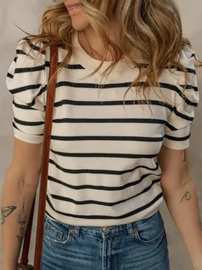 Chandler Puff Sleeve Knit Top