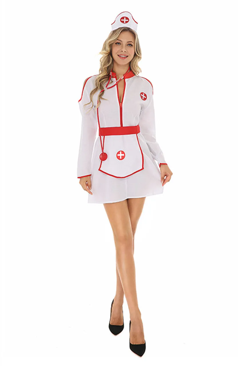 Cold Shoulder Nurse Costume