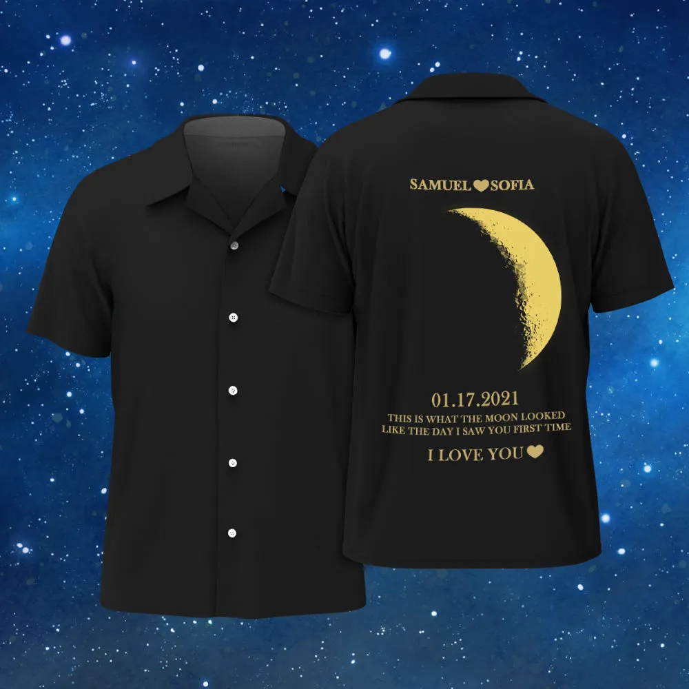 Custom Moon Phase and Names Wooden Frame with Your Text Moon Phase Gifts Collection