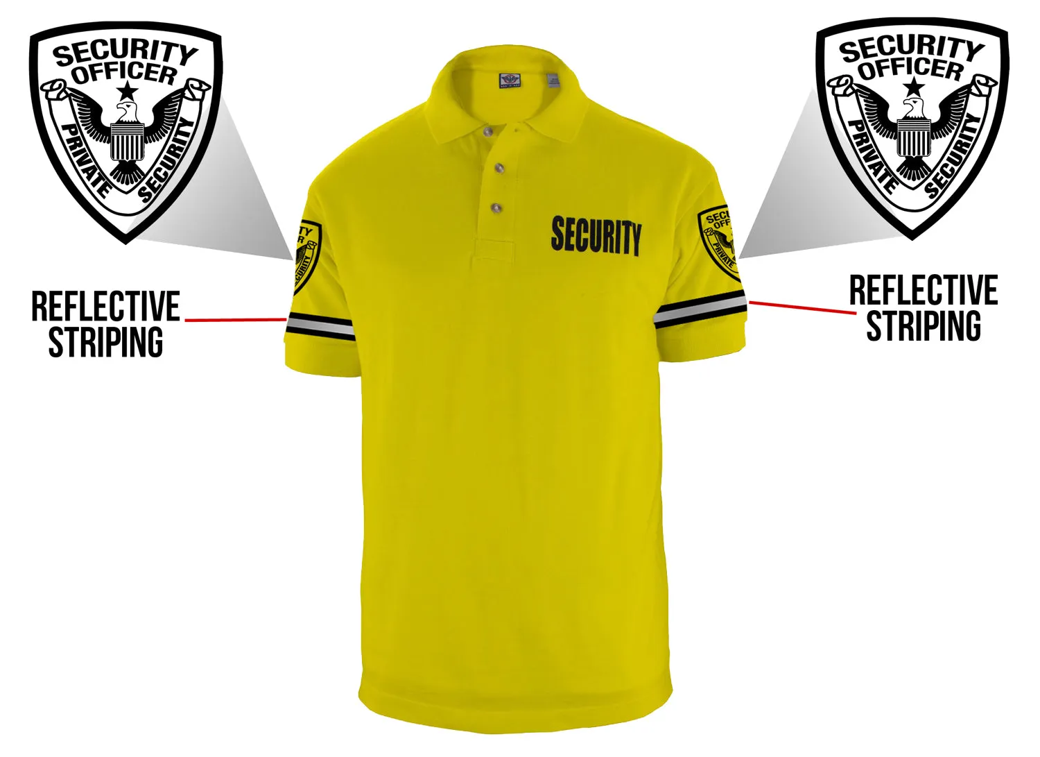 Customizable Poly Cotton Security Polo Shirt