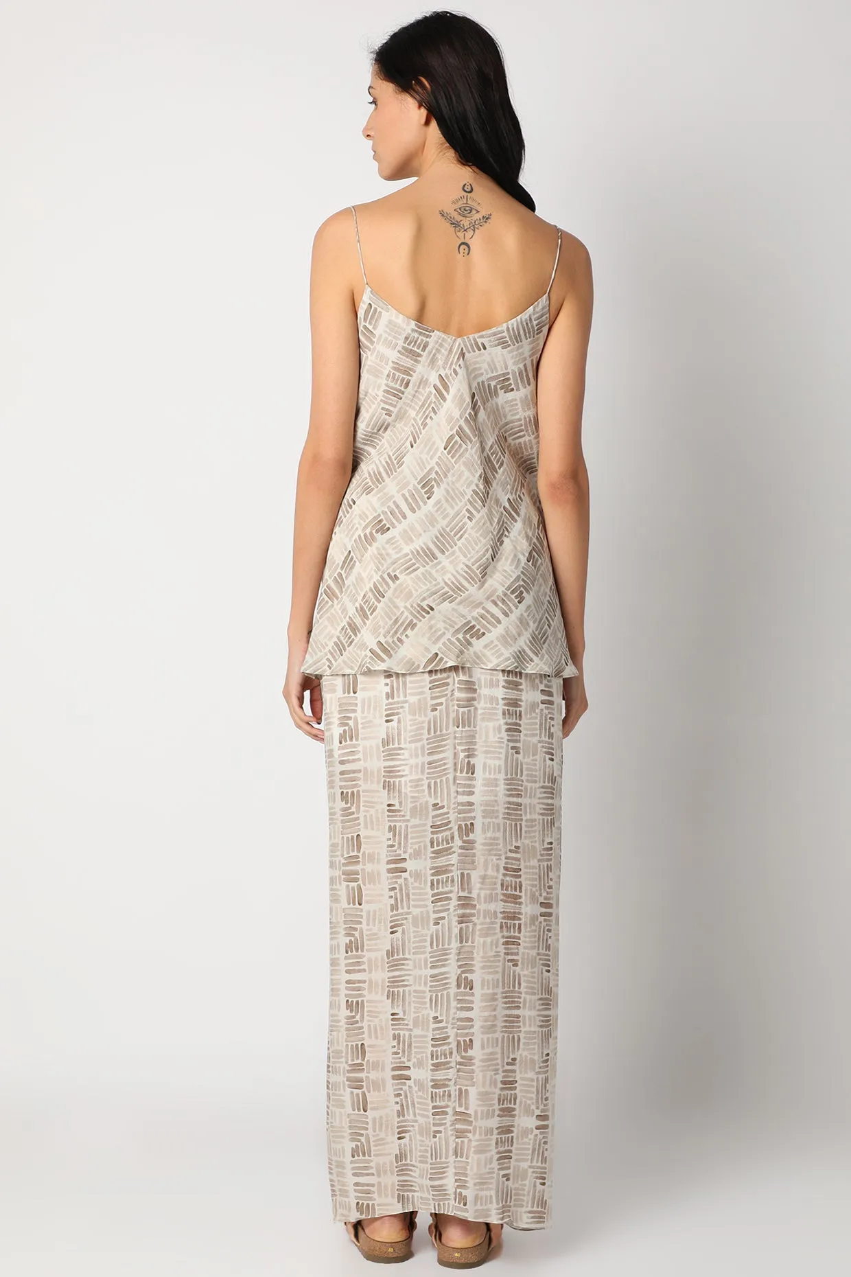 DE-STRESS print knot co-ord set vVyom x deme | Limited Edition Loungewear