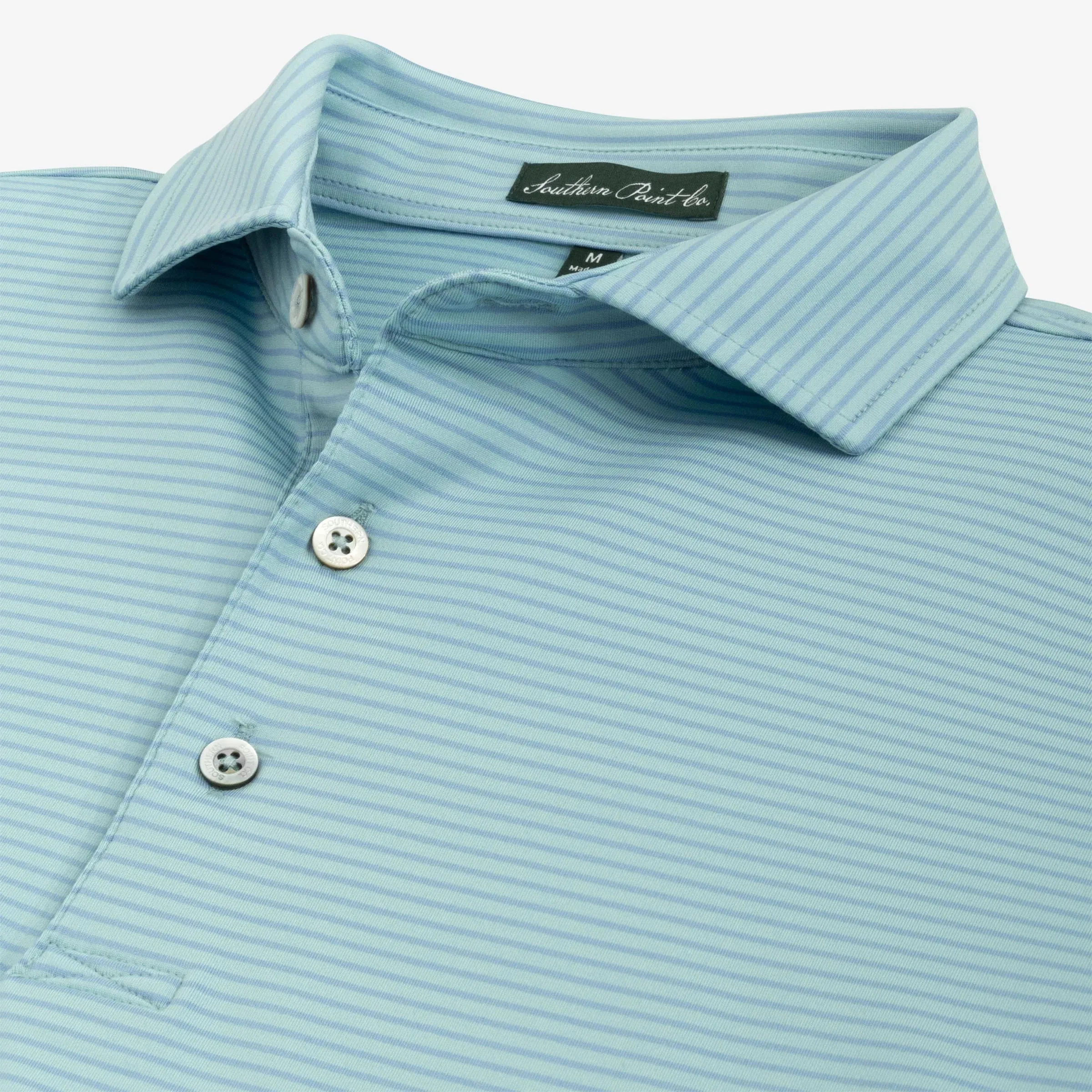 Dune Stripe YOUTH Polo in Seaside by Southern Point Co.