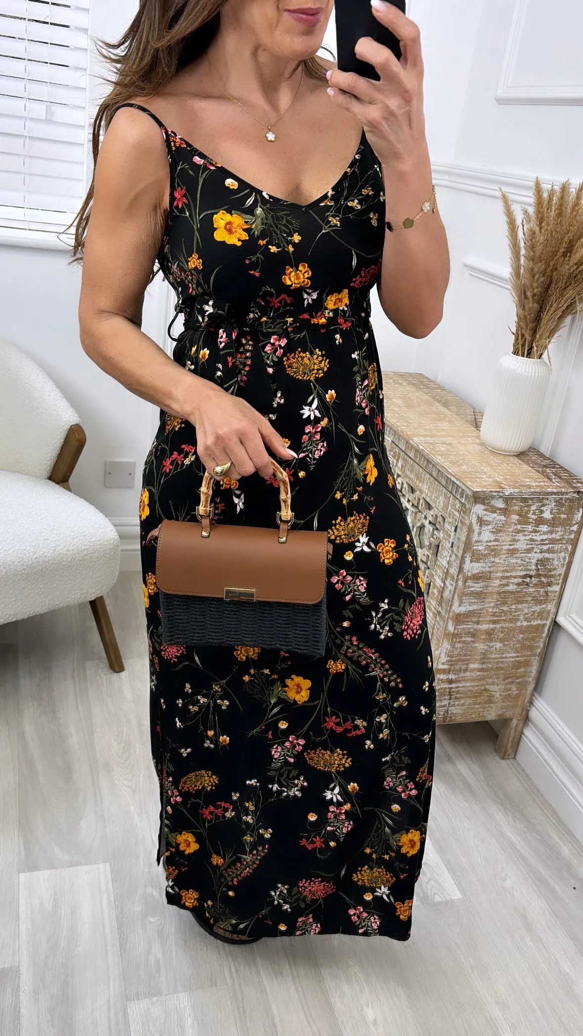 Easy Joy Black Vicka Cami Dress
