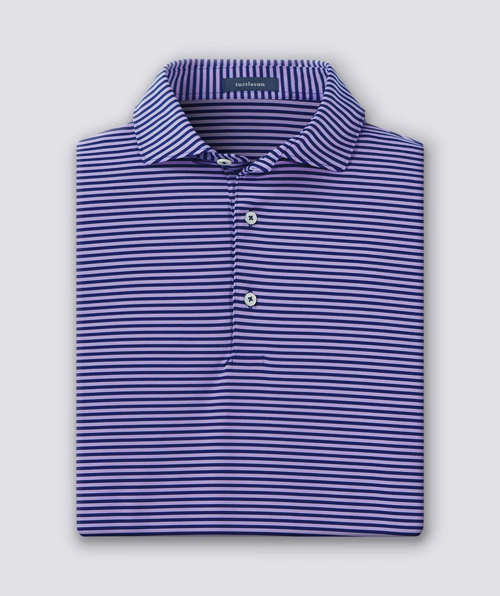 Edward Stripe Performance Polo - Closeout