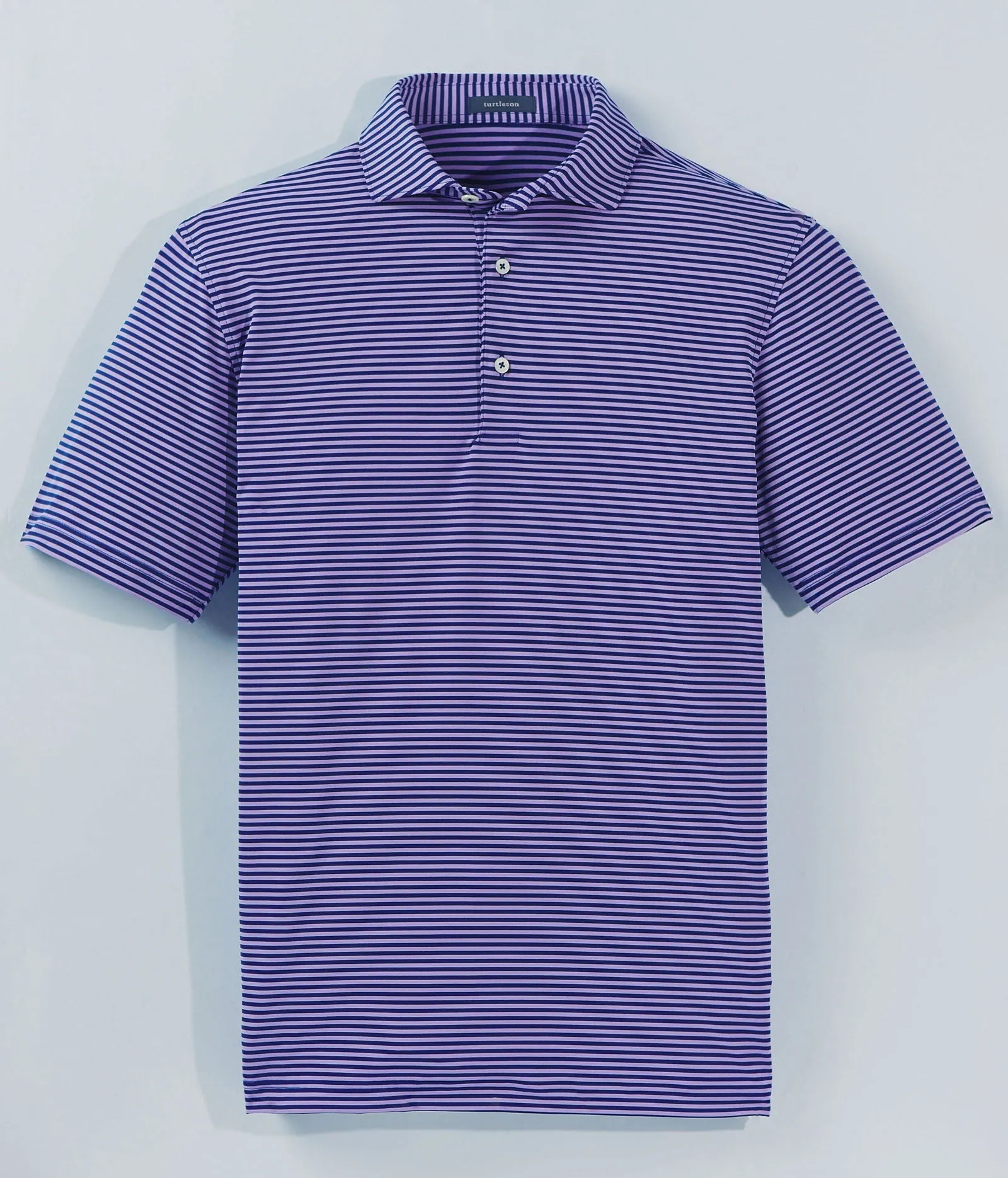 Edward Stripe Performance Polo - Closeout