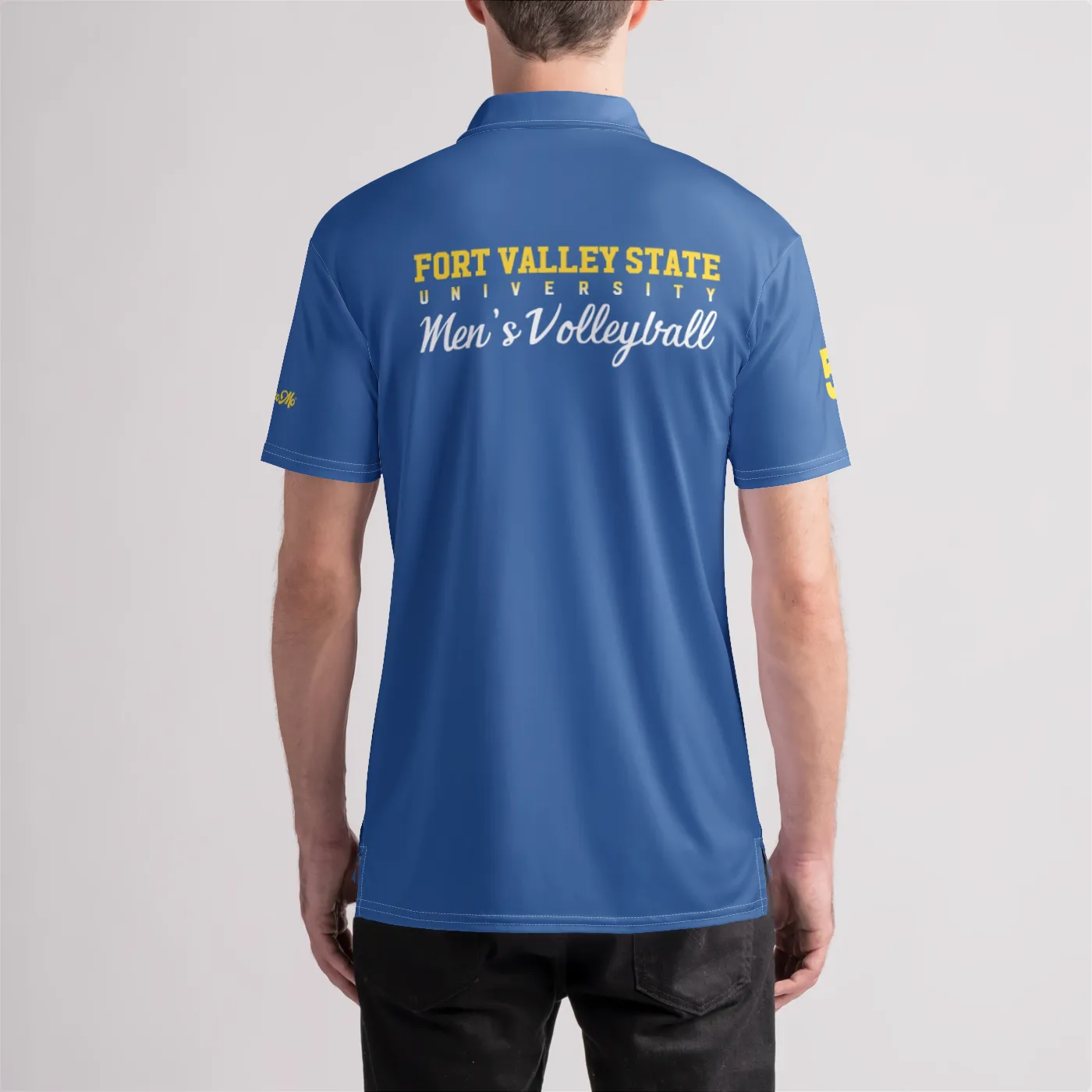 Fort Valley State Custom Varsity Blue Polo