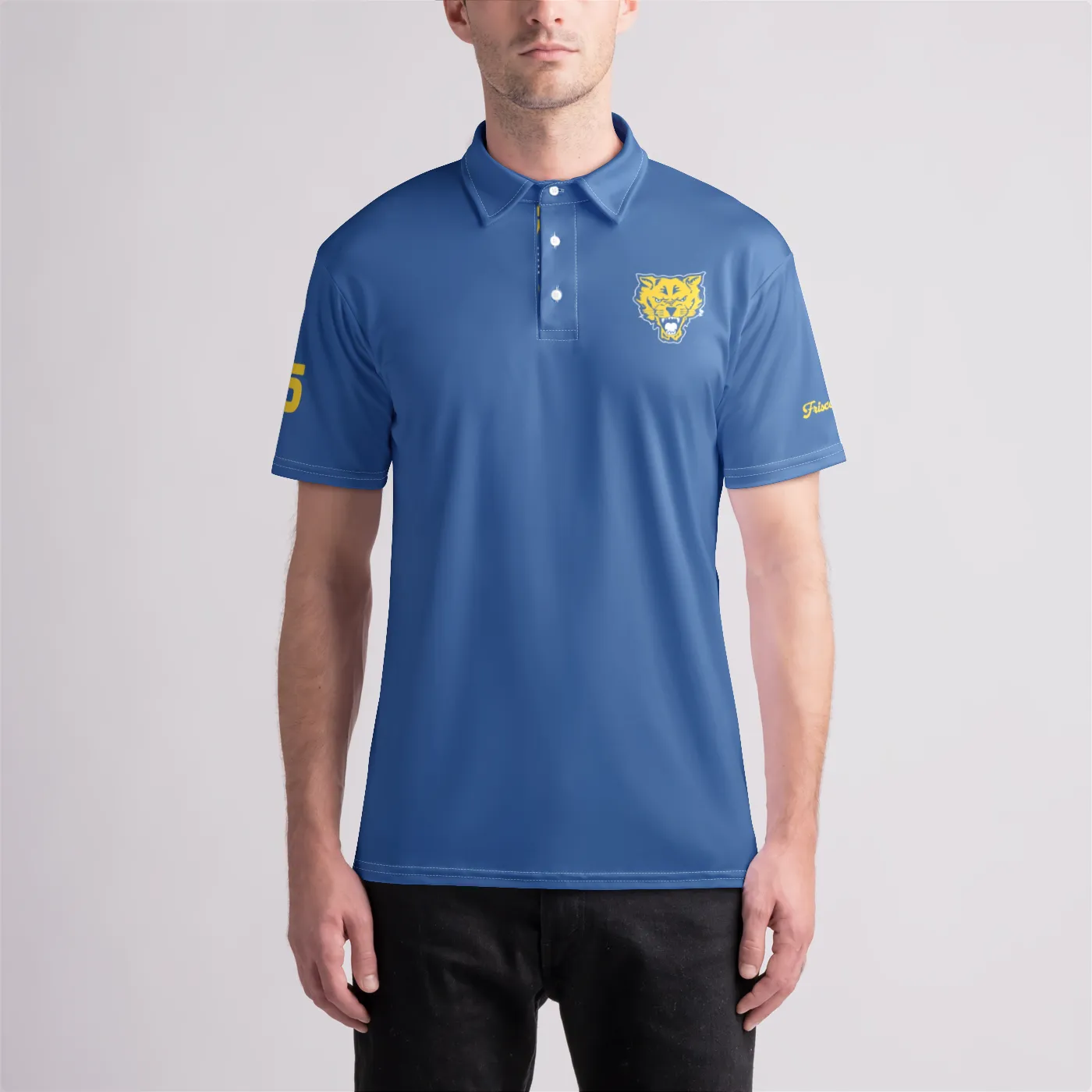 Fort Valley State Custom Varsity Blue Polo