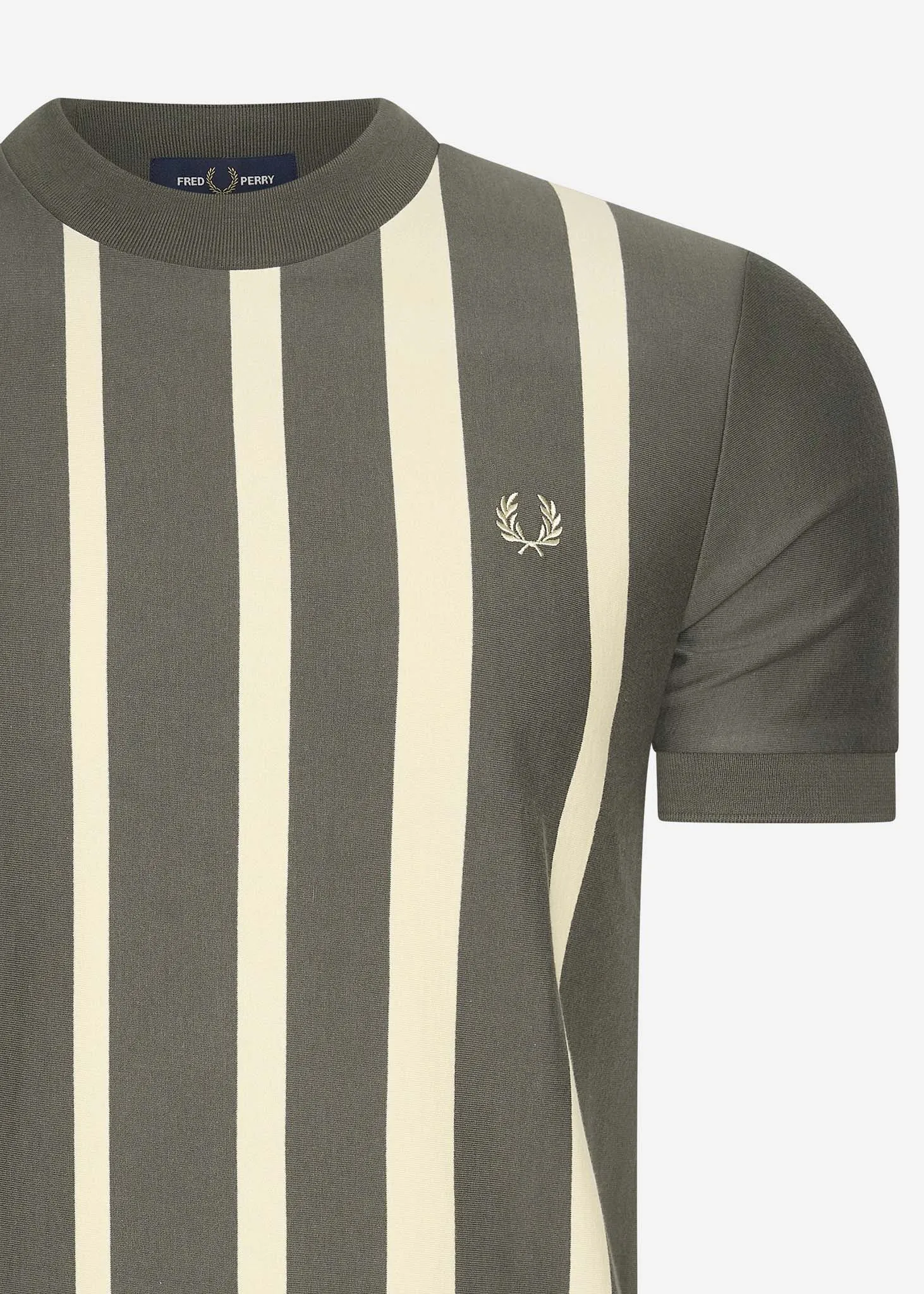 Gradient stripe t-shirt - field green