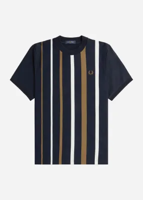 Gradient stripe t-shirt - navy