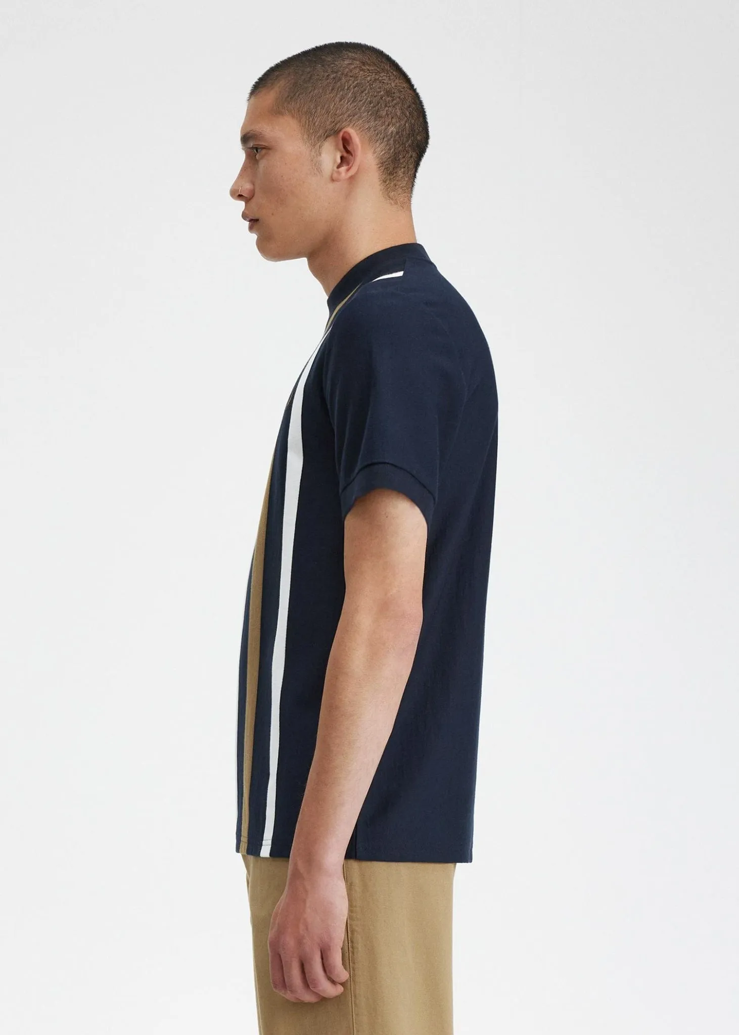Gradient stripe t-shirt - navy