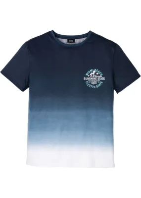 Gradient T-shirt Bpc Bonprix Collection, blue