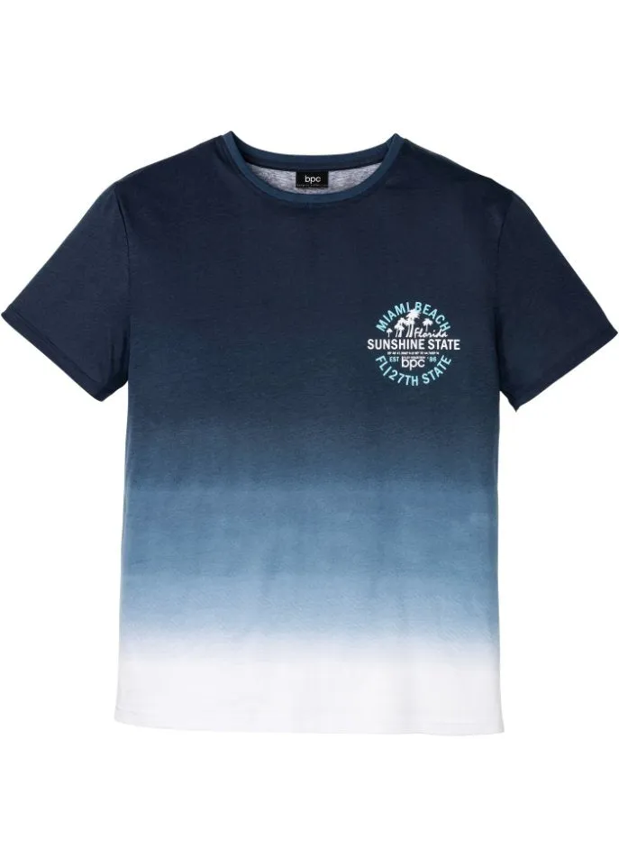Gradient T-shirt Bpc Bonprix Collection, blue
