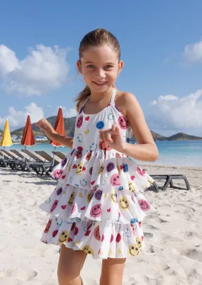 Happy Rainbow Smiley Dress